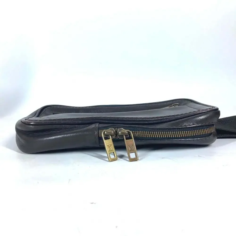 LOUIS VUITTON Brown Leather Hobo Bag